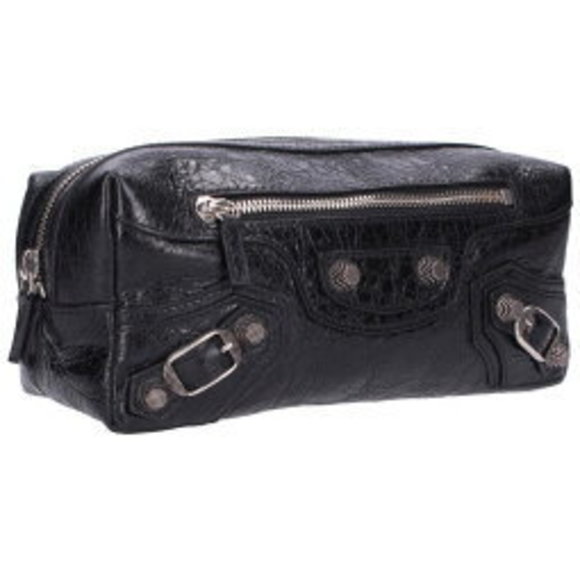 Balenciaga LE CAGOLE Toiletry Pouch Black - Picture 1 of 3